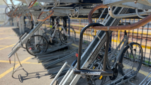 Horsham rail station bike racks