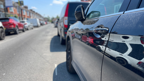 Cars in Horsham street