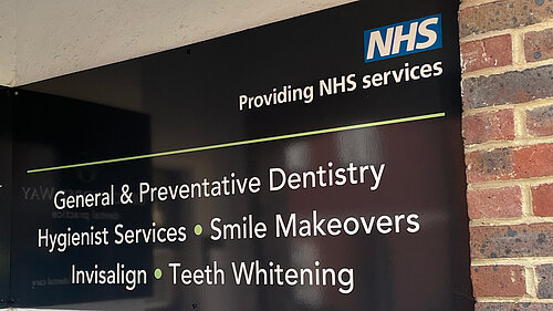 NHS Dentist Sign