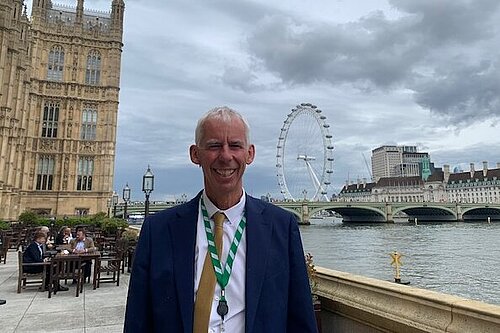 John Milne at the Palace of Westminster