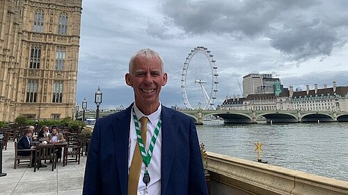 John Milne at the Palace of Westminster