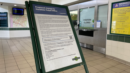 Horsham rail station ticket office